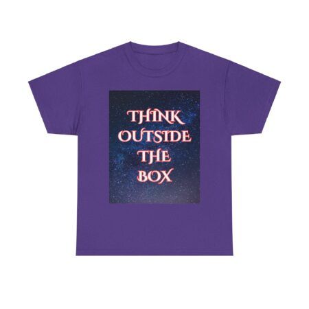 Tee: Outside of Reality Box Inspirational Quote Unisex Heavy Cotton Tee